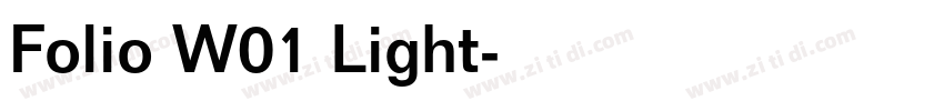 Folio W01 Light字体转换